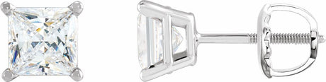 14K White Gold 1/5 CTW Natural Diamond Earrings