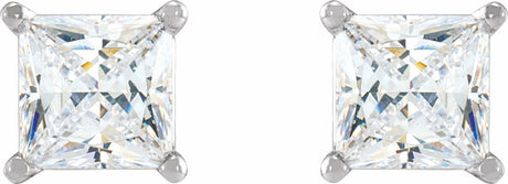 14K White 1/6 CTW Natural Diamond Earrings