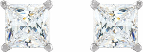 14K White Gold 3/4 CTW Natural Diamond Earrings