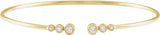 14K Yellow 1/4 CTW Natural Diamond Cuff 7" Bracelet