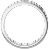 14K White Gold 3/4 CTW Lab-Grown Diamond Double Row Accented Band Size 10