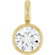 14K Yellow .04 CT Natural Diamond Dangle