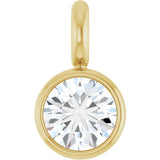 14K Yellow .04 CT Natural Diamond Dangle