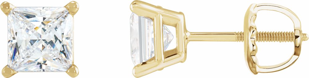 14K Yellow 5/8 CTW Natural Diamond Earrings