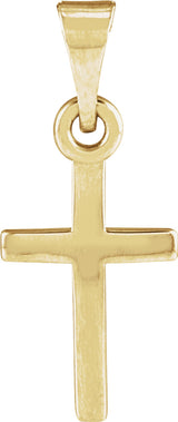 14K Yellow Gold Cross Pendant