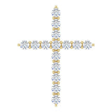 14K Yellow Gold 1/2 CTW Natural Diamond Cross Pendant