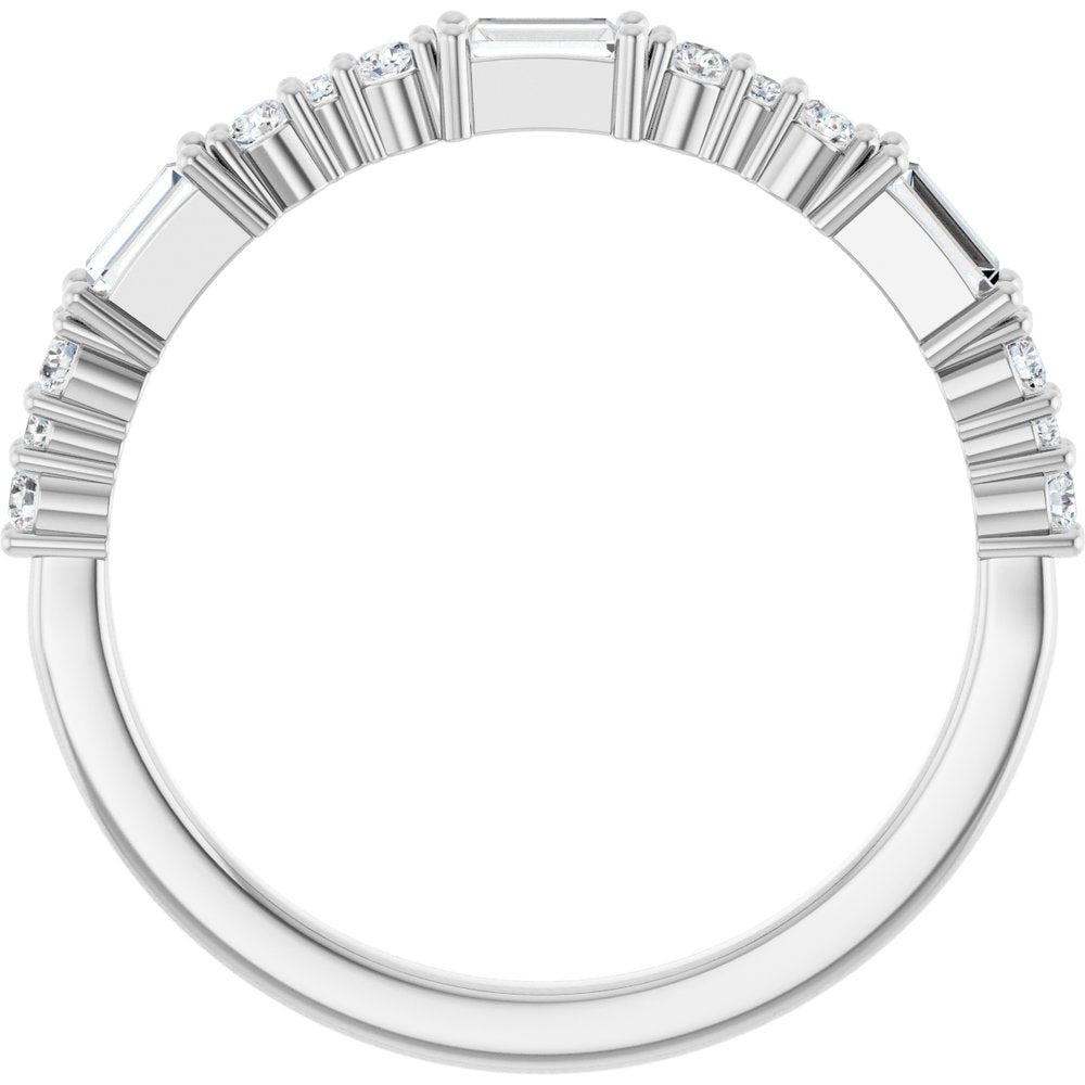 14K White 1/4 CTW Natural Diamond Anniversary Band