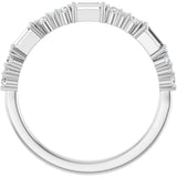 14K White 1/4 CTW Natural Diamond Anniversary Band