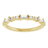 14K Yellow 1/4 CTW Natural Diamond Anniversary Band