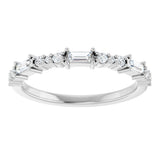14K White 1/4 CTW Natural Diamond Anniversary Band