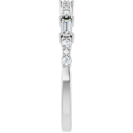 14K White 1/4 CTW Natural Diamond Anniversary Band