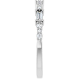 14K White 1/4 CTW Natural Diamond Anniversary Band