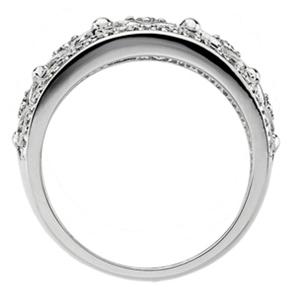 Platinum 3/8 CTW Natural Diamond Anniversary Band