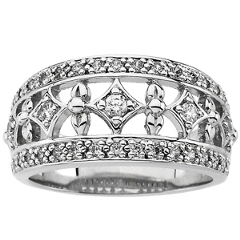 Platinum 3/8 CTW Natural Diamond Anniversary Band