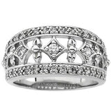 Platinum 3/8 CTW Natural Diamond Anniversary Band