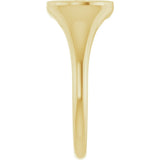 14K Yellow 9.3 mm Compass Signet Ring