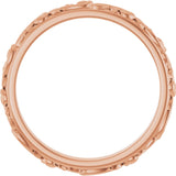 10K Rose 2.5 mm Sculptural Band