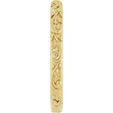 10K Yellow Gold 2.5 mm Sculptural Band Size 7