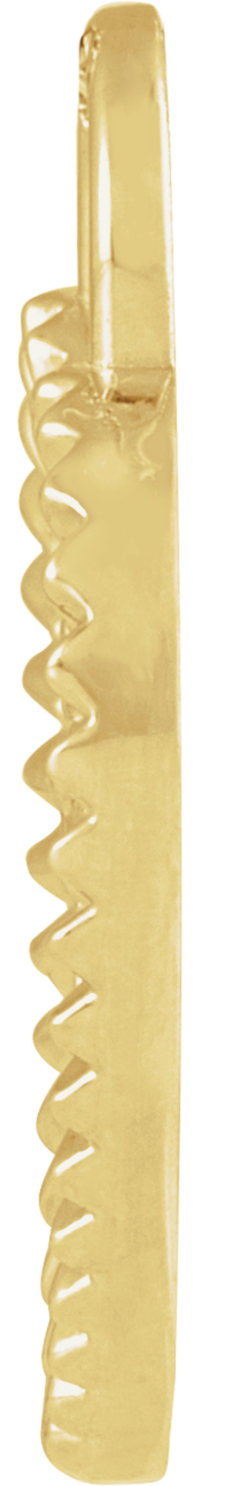 14K Yellow Gold St. Christopher Heart Medal Pendant