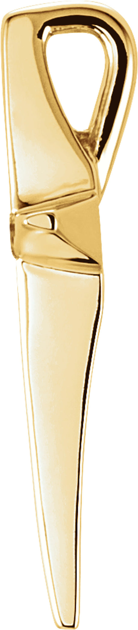 14K Yellow .025 CTW Natural Diamond Cross Pendant