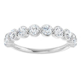 14K White Gold 1 CTW Lab-Grown Diamond Anniversary Band