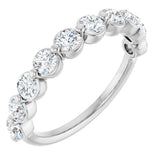 14K White Gold 1 CTW Lab-Grown Diamond Anniversary Band