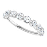 14K White Gold 1 CTW Lab-Grown Diamond Anniversary Band