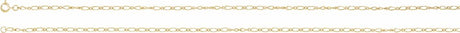 14K Yellow Gold 1.5 mm Figaro 20" Chain