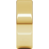 14K Yellow 8 mm Heavyweight Round-Edge Comfort-Fit Flat Band
