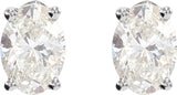 14K White 1 1/2 CTW Natural Diamond Earrings