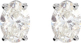 14K White Gold 1 1/2 CTW Lab-Grown Diamond Earrings