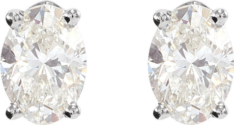 14K White Gold 1 1/2 CTW Lab-Grown Diamond Earrings