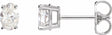 14K White Gold 3/4 CTW Lab-Grown Diamond Earrings