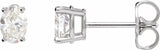 14K White Gold 3/4 CTW Lab-Grown Diamond Earrings