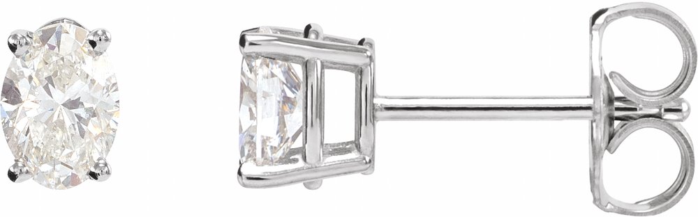 14K White 1 1/2 CTW Natural Diamond Earrings