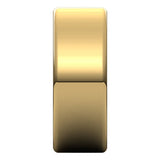 14K Yellow 9 mm Heavyweight Round-Edge Comfort-Fit Flat Band Size 9.5