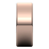 14K Rose Gold 9 mm Heavyweight Round-Edge Comfort-Fit Flat Band Size 9