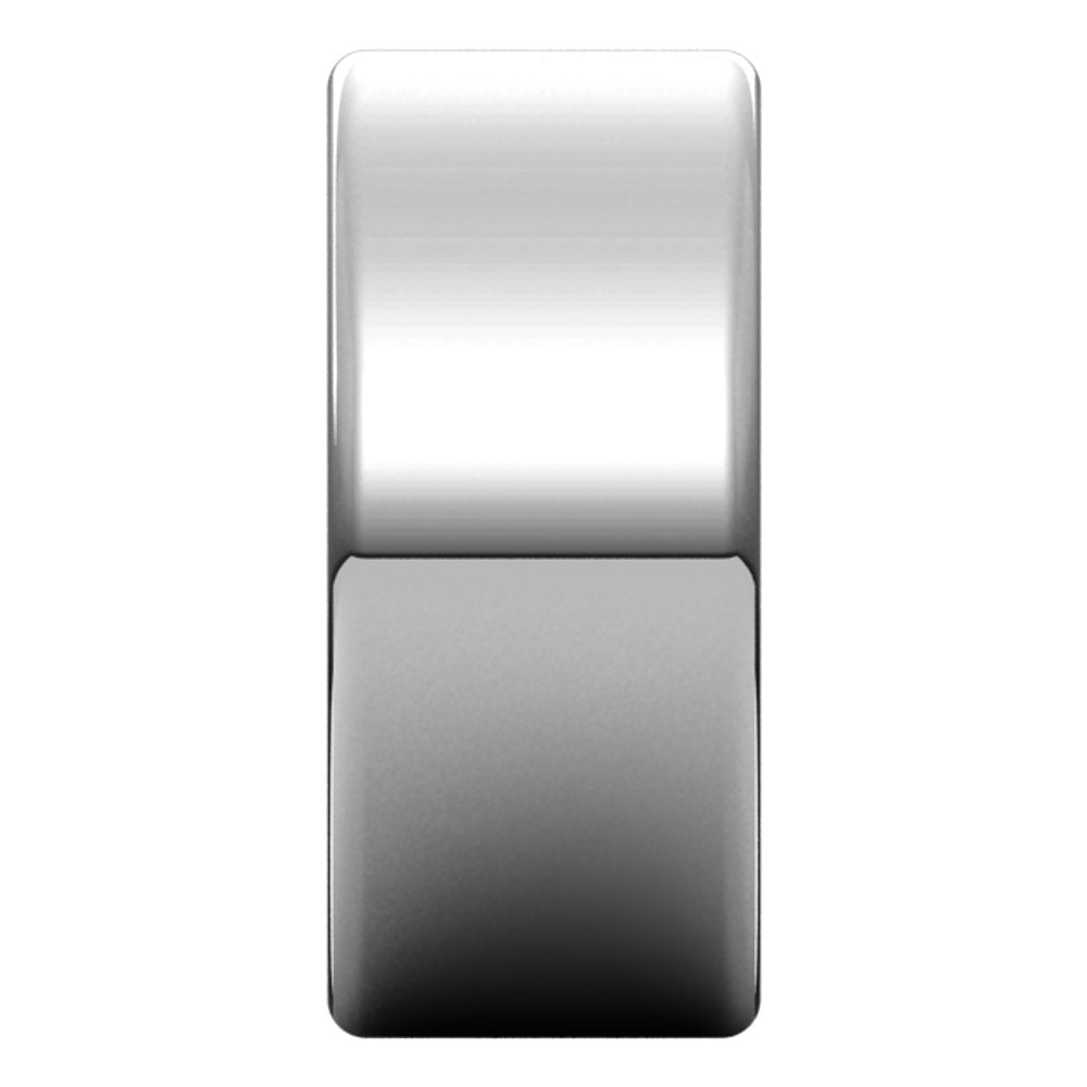Platinum 10 mm Lightweight Round-Edge Comfort-Fit Flat Band Size 5