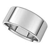 Platinum 10 mm Lightweight Round-Edge Comfort-Fit Flat Band Size 5