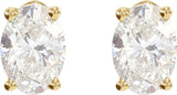 14K Yellow 3/4 CTW Natural Diamond Earrings