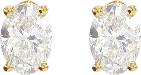 14K Yellow 1/5 CTW Natural Diamond Earrings