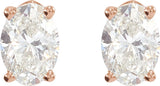 14K Rose Gold 1 1/2 CTW Lab-Grown Diamond Earrings