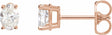 14K Rose Gold 1 1/2 CTW Lab-Grown Diamond Earrings