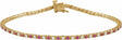 14K Yellow Gold Natural Ruby & 5/8 CTW Natural Diamond Line 7 1/4" Bracelet