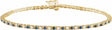 14K Yellow Gold 5/8 CTW Lab-Grown Blue Sapphire & Lab-Grown Diamond Line 7 1/4" Bracelet