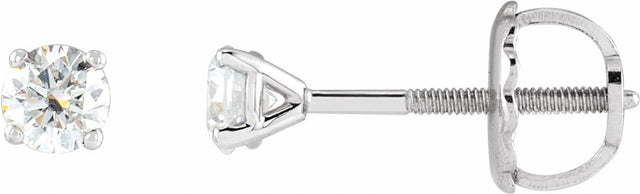 14K White Gold 1/4 CTW Natural Diamond Cocktail-Style Earrings