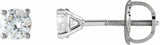 14K White Gold 1/2 CTW Natural Diamond Cocktail-Style Earrings