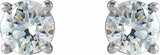 14K White Gold 1/2 CTW Natural Diamond Cocktail-Style Earrings