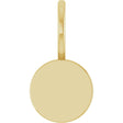 14K Yellow Gold Engravable Disc Charm/Pendant 