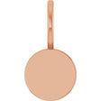 14K Rose Gold Engravable Disc Charm/Pendant 